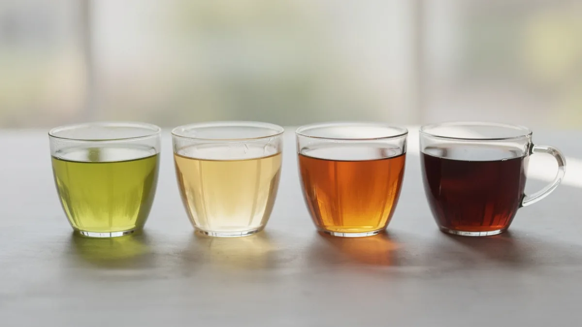 Grüner, schwarzer, weißer Tee und Oolong: Was unterscheidet sie?
